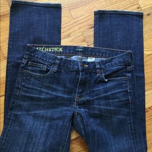 J. Crew Matchstick straight leg jeans
